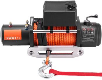 Troliu electric cu franghie sintetica 12V capacitate 6123 kg Lungime tragere 24 m Telecomanda Wi-Fi IP55 
