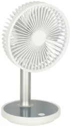 Ventilator de masa fara fir 30cm 4 moduri de functionare alb 