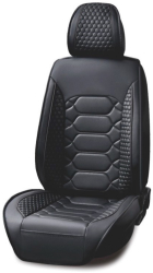 Set huse scaune auto universale piele ecologica neagra fata-spate 