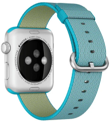 Curea iUni compatibila cu Apple Watch Ultra/SE/8/7/6/5/4/3/2/1 42mm Nylon Woven Strap Electric Blue 