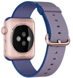 Curea iUni compatibila cu Apple Watch Ultra/SE/8/7/6/5/4/3/2/1 44mm Nylon Woven Strap Electric Purple 