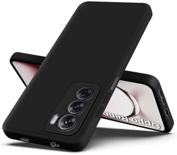 Husa BestCase Compatibila cu OPPO Reno12 Pro 5G SLIM 1.2MM Microfibra Negru 
