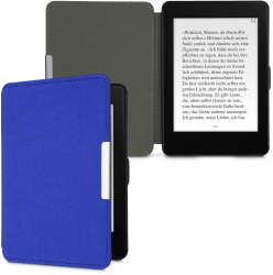Husa pentru Kindle Paperwhite 7 Textil Albastru kwmobile 49487.04 