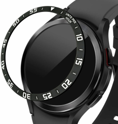 Rama cadran pentru Samsung Galaxy Watch 4 Classic 46mm kwmobile Aluminiu Negru 56178.01 