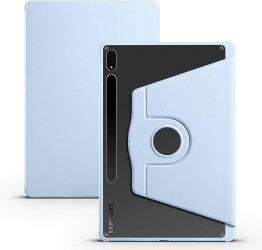 Husa pentru Samsung Galaxy Tab S9 FE 11 cu stand Rotativ Smart Cover suport S-Pen - Ice Blue 
