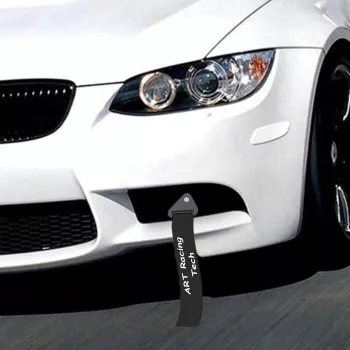 Ornament Racing De Tip Curea/Sufa Pentru Carlig De Remorcare Culoare Negru 
