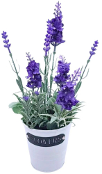 Planta artificiala in ghiveci lavanda dimensiuni 28x9 cm culoare mov 