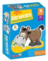 Set puzzle 6 animale Flippy animalele de la ferma 