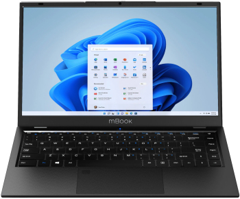 Laptop MAXCOM Office mBook14 Lite 14 1366×768 Intel Celeron N4020 4GB RAM 128GB SSD Intel UHD 600 Windows 11 Home Black laptop laptopuri notebook ultrabook