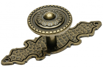 Buton pentru mobila WP-1136 finisaj alama antichizata GT L 86 mm 