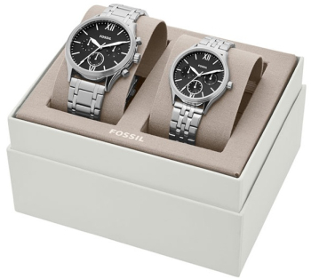 Ceas dama/barbatesc Fossil His and Her BQ2469SET 