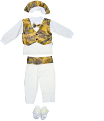 Costum din 4 piese pentru baieti Mini Junior SET-4464 Alb