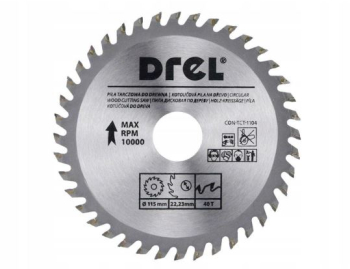 Disc circular vidia 40 dinti 115 mm Drel 