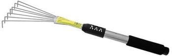 Grebla mini pentru gradina coada aluminiu 7 dinti 9.5x53 cm 