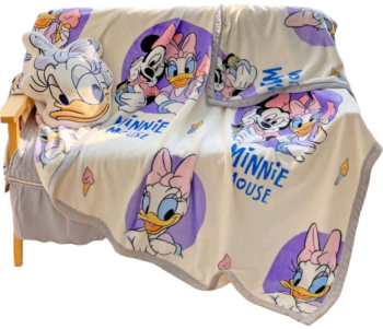 Patura Flanel Model Minnie Mouse si Daisy Disney 100x150cm 