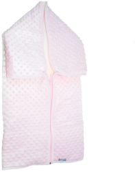 Paturica de infasat tip port bebe 88 x 88 cm Mini Junior PRTB-MJ4 Roz 