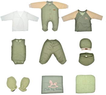 Set 10 piese pentru baietel Mini Junior S10P-MJ1 Verde 