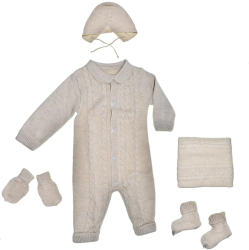 Set 5 piese pentru baieti Mini Junior SET-5PMJ1 Bej 