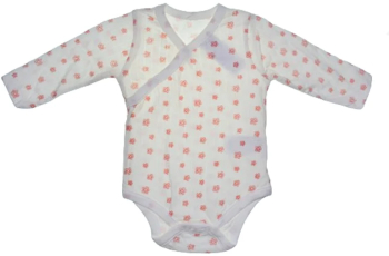 Body cu maneca lunga pentru fete Mini Junior BDY-5MJ Alb 