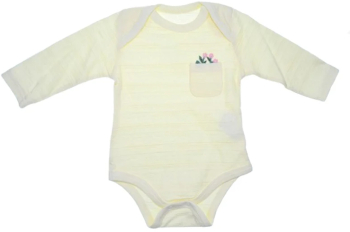 Body cu maneca lunga pentru fete Mini Junior BDY-9MJ Galben 
