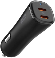 Incarcator Auto 2x Type-C Fast Charging 50W - Spigen Arcstation Essential EV502 - Black 