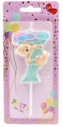 Lumanare aniversara pentru copii cifra 7 Giftdesign 8 cm 