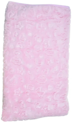 Paturica pufoasa pentru copii 130 x 100 cm Mini Junior PTPF-MJ4 Roz 