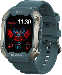 Smartwatch Android / iOS albastru 1.7 inch Baterie baterie polimer 380mAh Durata de viata a bateriei 15 zile de utilizare zilnica 