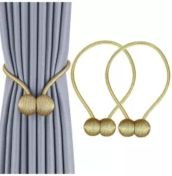 Bratara magnetica de prindere perdele/draperii model GOLDEN BALLS 