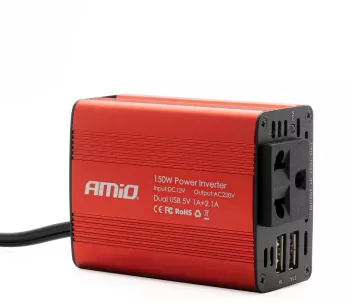 Convertor de tensiune 12V - 230V 150W/300W 2 x USB 5V