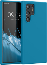 Husa kwmobile pentru Samsung Galaxy S22 Ultra Silicon Albastru 56765.224 