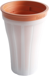 Pahar pentru preparare bautura racoritoare slush smoothie granita DIY in 5 minute - Slushy Cup 150 ml Portocaliu dovleac 