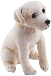 Caine de salvare cu sunet LABRADOR AURIU- Jucarie Plus Wild Republic 14 cm 