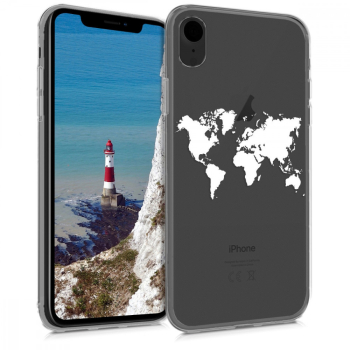 Husa pentru Apple iPhone XR Silicon Alb/Transparent 45915.07 