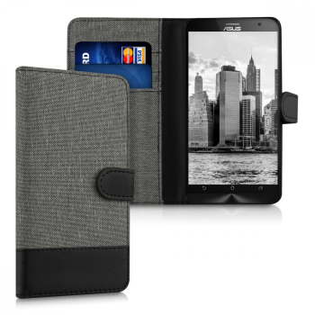 Husa pentru Asus Zenfone 2 Textil Gri 37520.22 