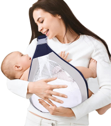 Marsupiu ergonomic reglabil pentru bebelusi din tesatura moale de bumbac respirabil varsta recomandata 0+