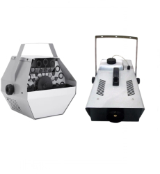 Pachet Masina baloane si Masina de fum profesionala cu telecomanda IdeallStore® argintiu 