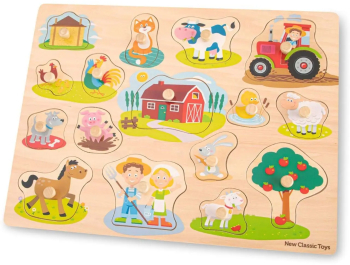 Puzzle lemn Ferma 17 piese NEW 