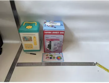 Set Pusculita pentru Copii Flippy Tip ATM Parola cu Amprenta Albastru 580 g 