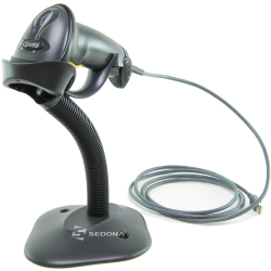 Cititor coduri 1D Zebra Symbol LS2208 USB Negru Cu Stand 