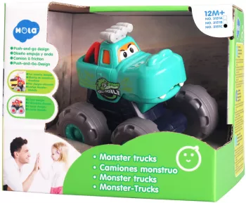 Masinuta Bebe Monster Truck Crocodilul 