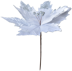 Set 6 Craciunite artificiale albe 34x38 cm 