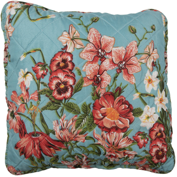 Set 2 fete perne textil Flowers 40x40 cm 