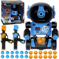 Set robot cu pistoale de jucarie 24 bile Plastic/Spuma EVA 26 x 19 x 14.5 cm Multicolor 3+ 