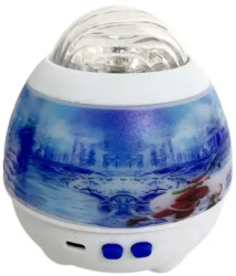 Lampa de proiectie led cu sunet si lumini Crystal Magic Ball Culoare - alb 
