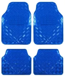 Covorase Auto Universale model Diamond culoare Crom Albastru 