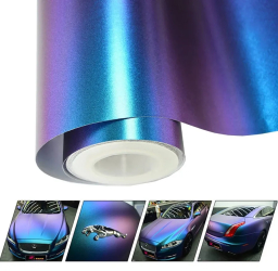Folie auto Cameleon Albastru/Violet pentru colantare integrala Termoplastica cu tehnologie BUBBLE FREE finisaj Lucios dimensiune 3 0m 
