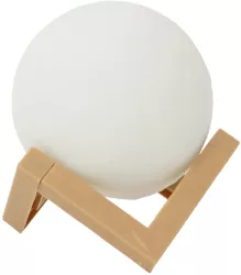 Lampa de veghe luna 3D Moon Light lumina LED alb cald alimentare baterii fara acumulator stand din plastic inclus ø 10 cm 