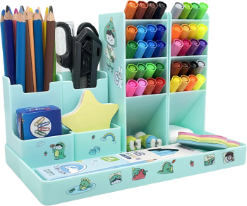 Organizator Birou 5-in-1 - Suport pentru Pixuri si Accesorii Multifunctional Usor de Curatat