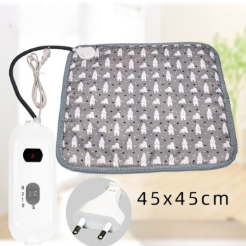 Patura electrica pentru animale de companie perna pentru caini 45 x 45 cm 28 W 2 trepte de reglaj perna pentru pisici anti-alunecare 